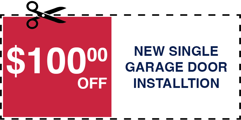 100 off garage door repair Farmingville